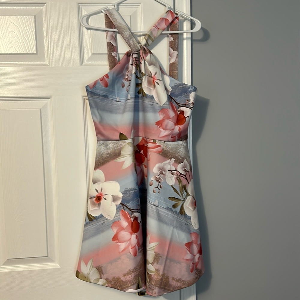 Ted Baker London Light Blue Skater Dress, Size 4 (US Size 10), New with Tags